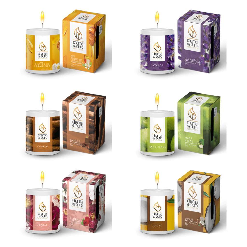Velas Perfumadas Aconchego - Kit Aromático para Todas as Ocasiões