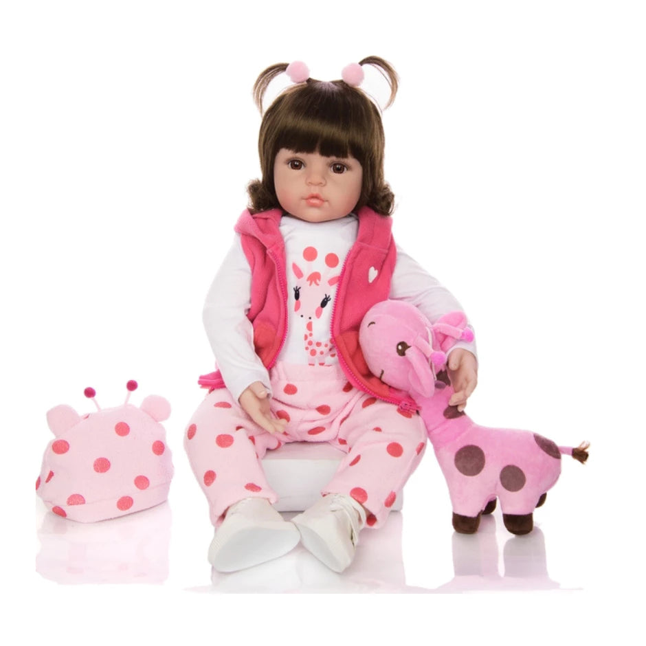 Boneca Bebê Reborn Girafinha