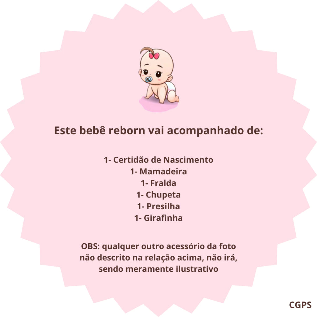 Boneca Bebê Reborn Girafinha