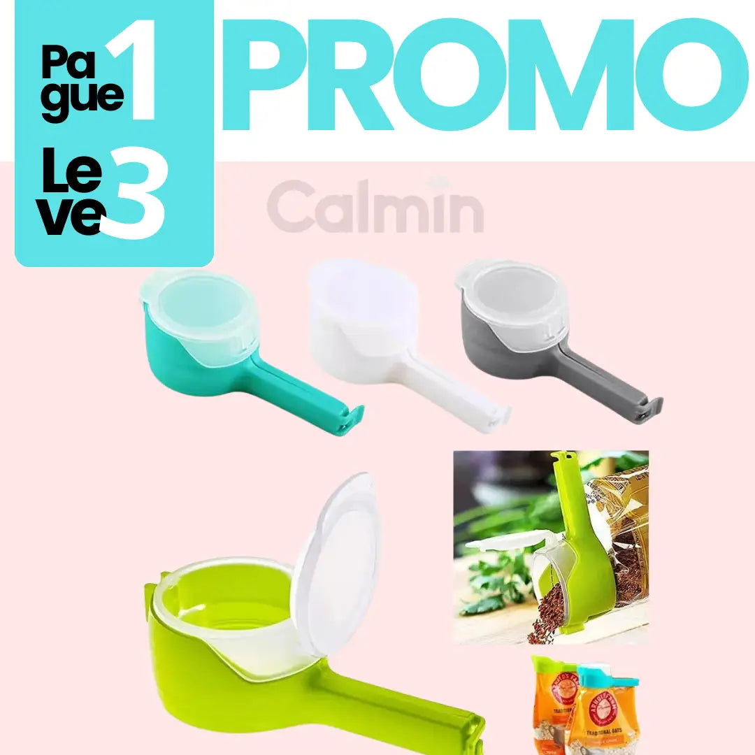 (Compre 1 e Leve 3) Clipa Tampa® - Veda Embalagens