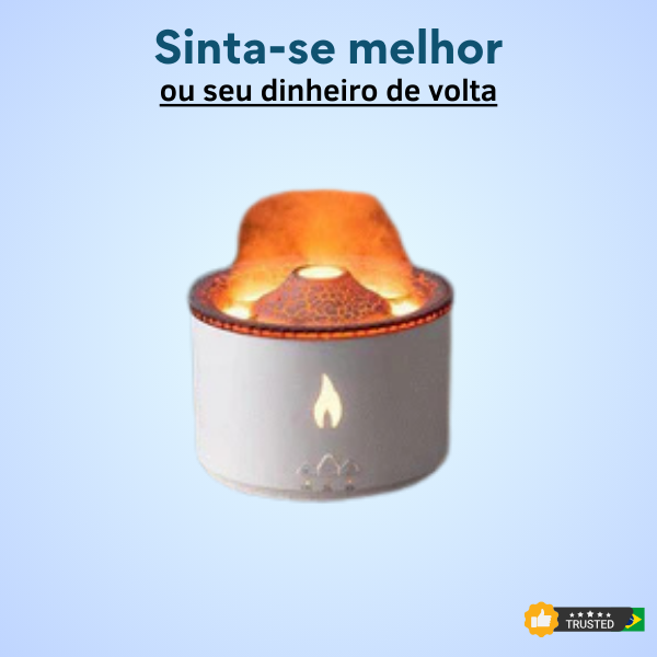 Umidificador Difusor Magma Vulcão - com Controle Remoto®