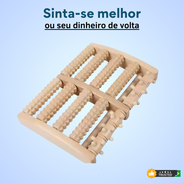 Rolo massageador para os pés - Reflexologia