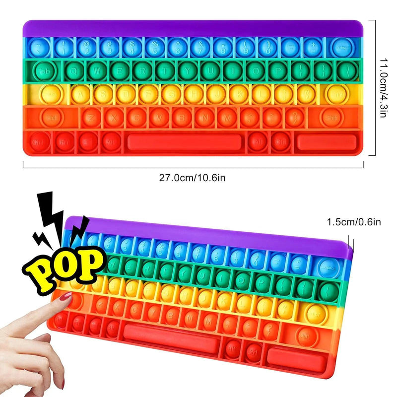 Pop-it Teclado - Brinquedo Sensorial anti-stress