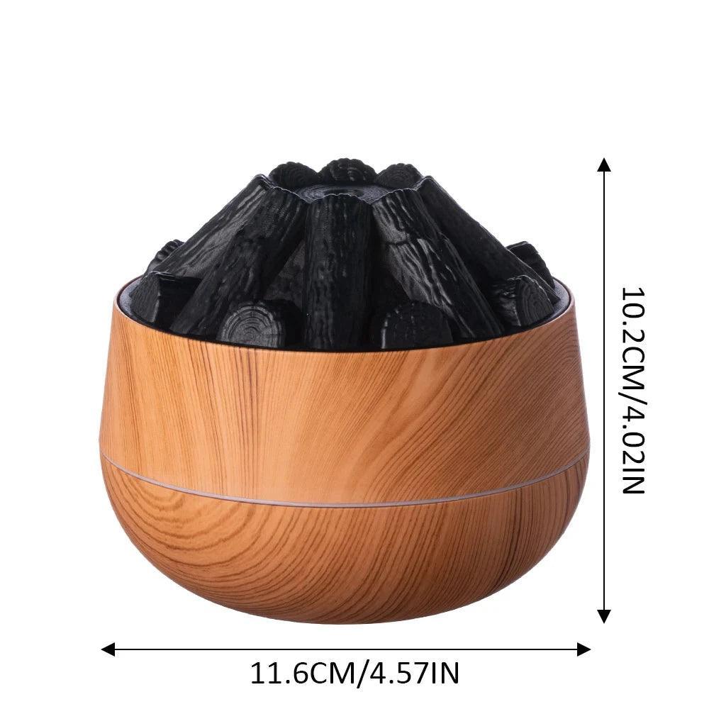 Umidificador Difusor Vulcão 300ML com Luz Noturna