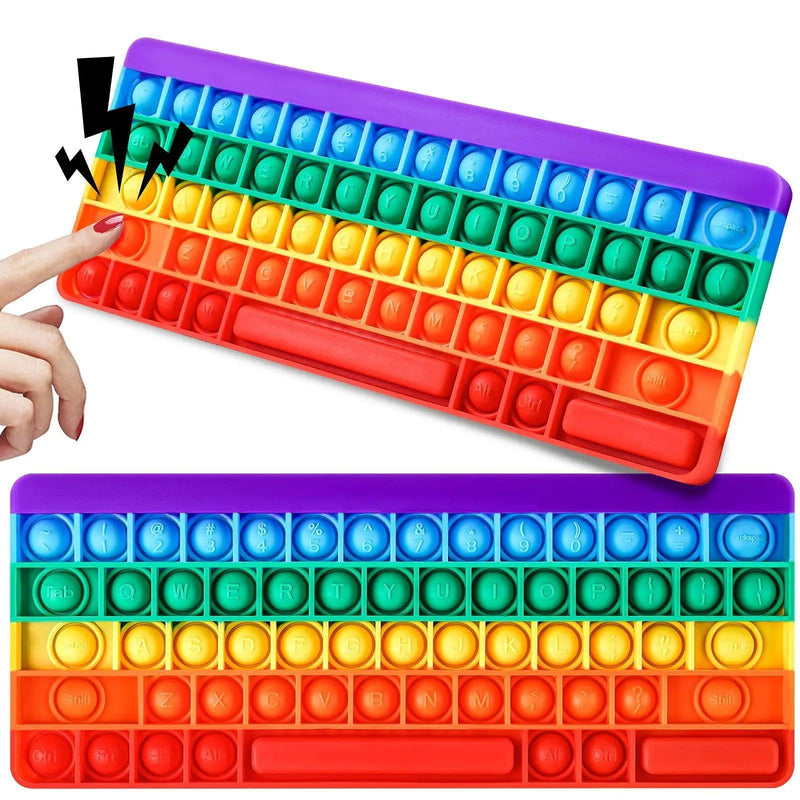 Pop-it Teclado - Brinquedo Sensorial anti-stress