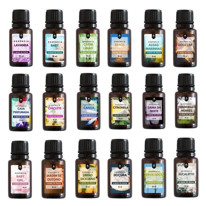 Kit de Óleos Essenciais Premium a Base de Água - (20 Unidades)