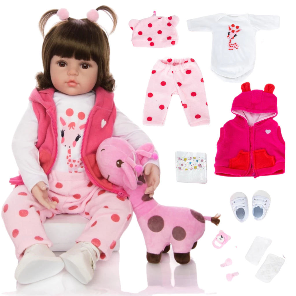 Boneca Bebê Reborn Girafinha