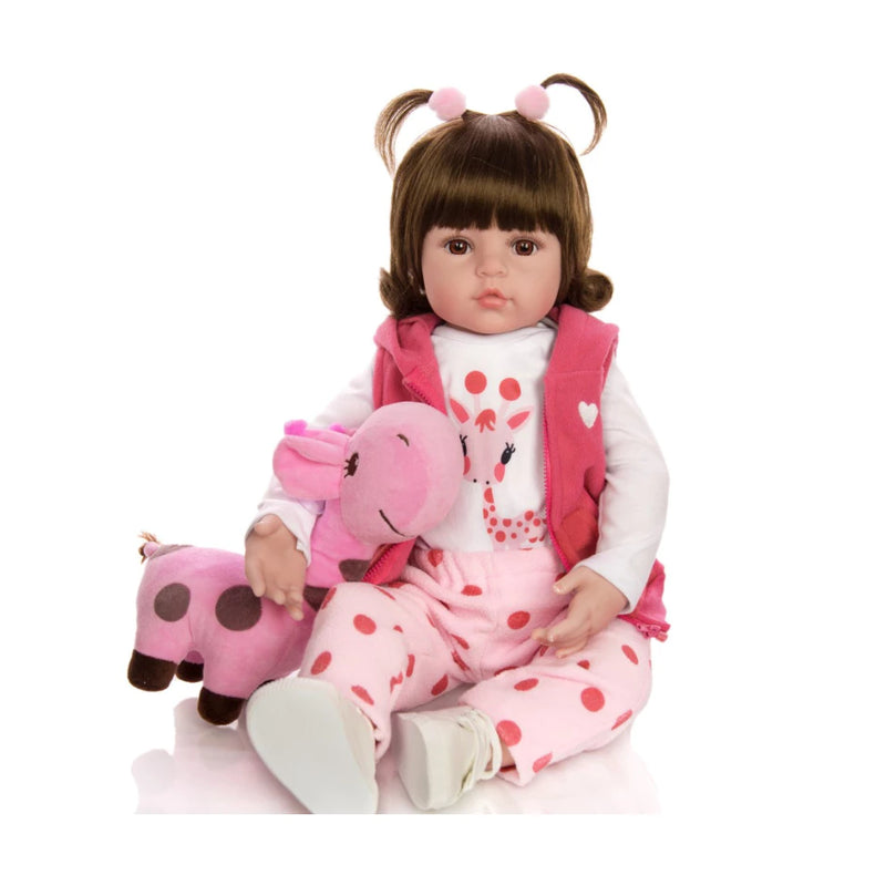 Boneca Bebê Reborn Girafinha